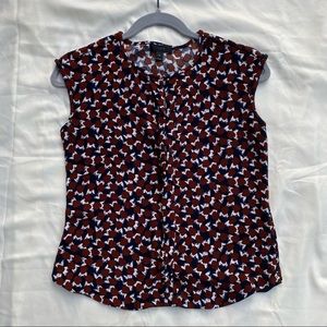 J Crew Shatter Print Blouse - Size 4